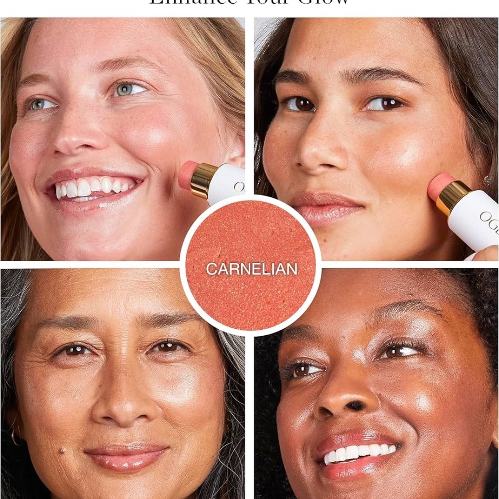 OGEE CARNELIAN Sculpted Face Stick 8g New Unused Boxed - Picture 2 of 9